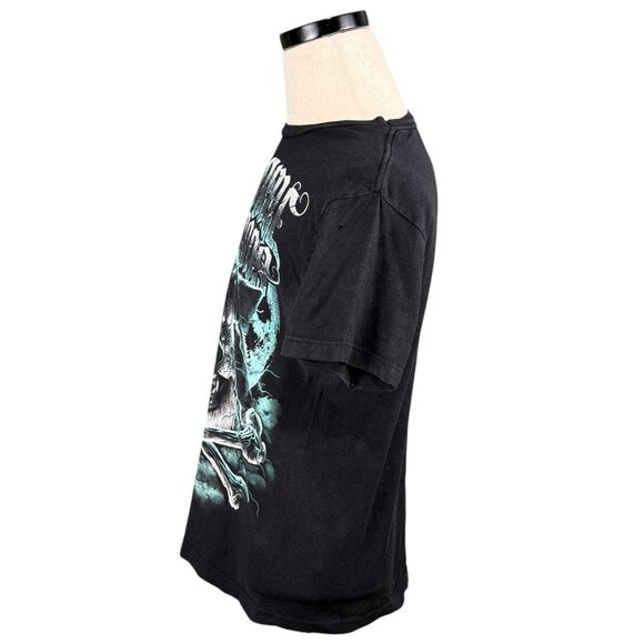 We Came As Romans Black T-Shirt Wolf Crossbones Graphic Tee Y2K Style Large - Picture 2 of 8